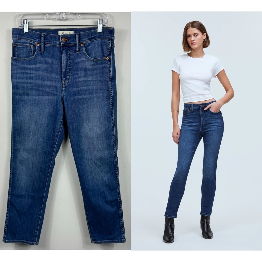 Madewell Slim Straight High-Rise Stoverpipe Jeans Size 29
